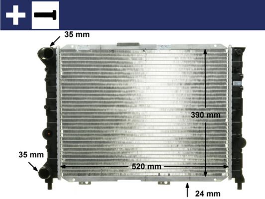 MAHLE CR 519 000S Radiator, engine cooling