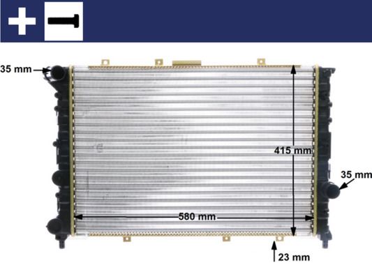 MAHLE CR 520 000S Radiator, engine cooling