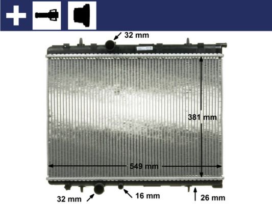 MAHLE CR 524 000S Radiator, engine cooling
