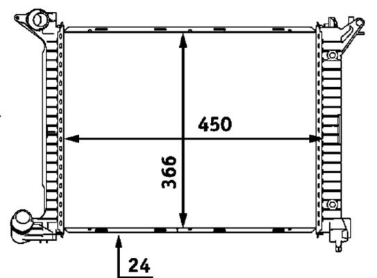 MAHLE CR 532 000P Radiator, engine cooling
