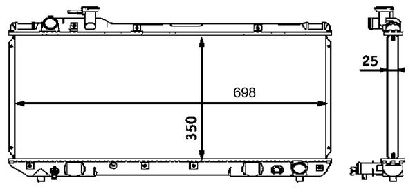 MAHLE CR 542 000S Radiator, engine cooling
