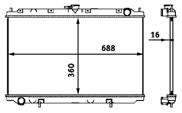 MAHLE CR 545 000S Radiator, engine cooling