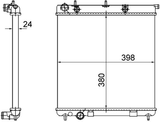 MAHLE CR 558 001S Radiator, engine cooling