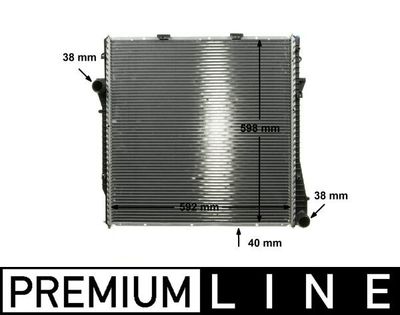 Radiator, engine cooling MAHLE CR 573 000P