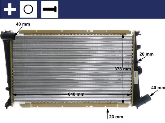 MAHLE CR 586 000S Radiator, engine cooling