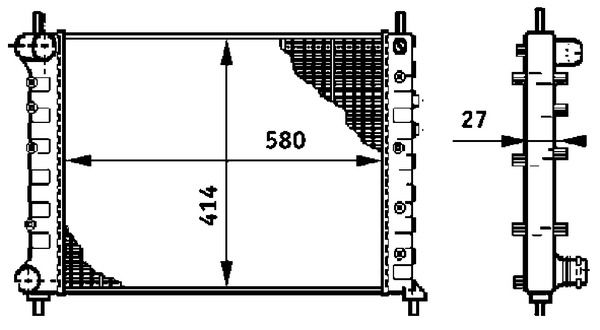 MAHLE CR 588 000S Radiator, engine cooling