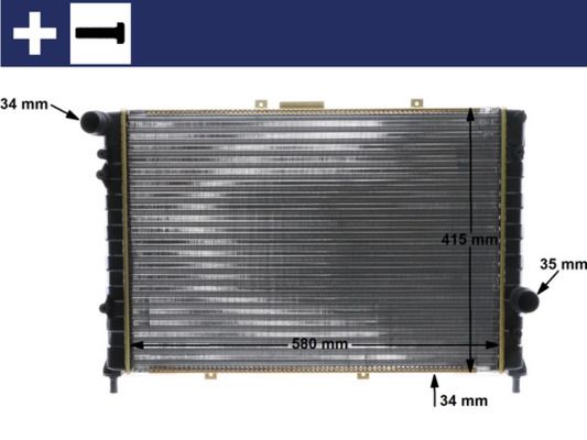 MAHLE CR 589 000S Radiator, engine cooling