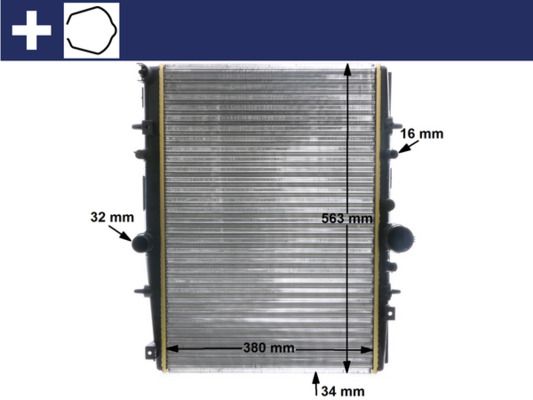 MAHLE CR 590 000S Radiator, engine cooling