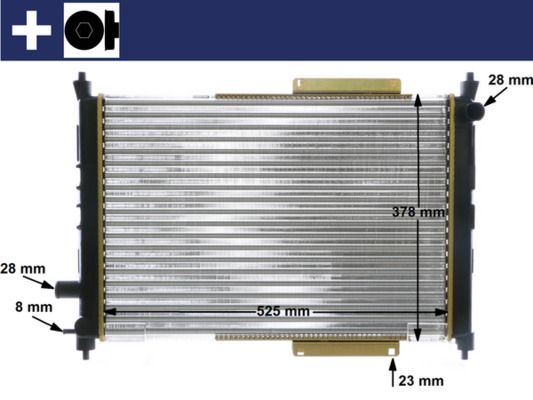 MAHLE CR 622 000S Radiator, engine cooling
