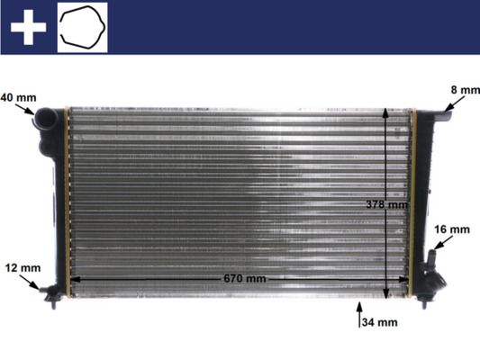 MAHLE CR 624 000S Radiator, engine cooling