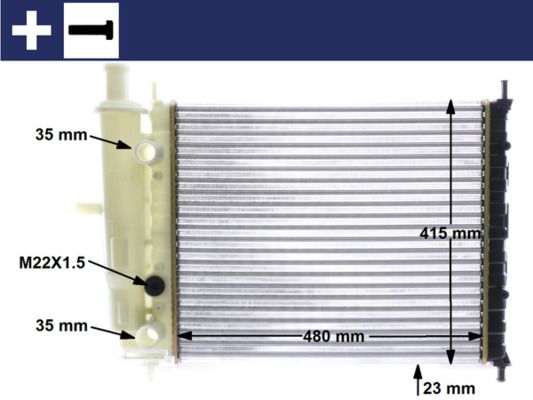 MAHLE CR 630 000S Radiator, engine cooling