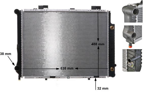 MAHLE CR 634 000S Radiator, engine cooling
