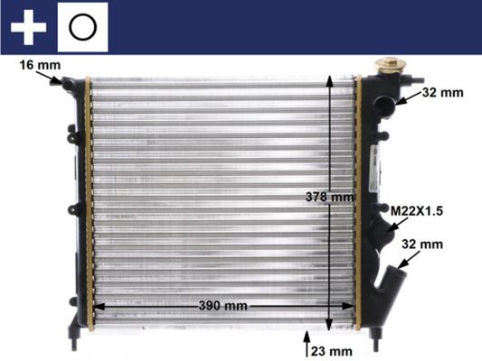 MAHLE CR 642 000S Radiator, engine cooling