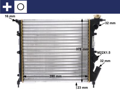 Radiator, engine cooling MAHLE CR 642 000S