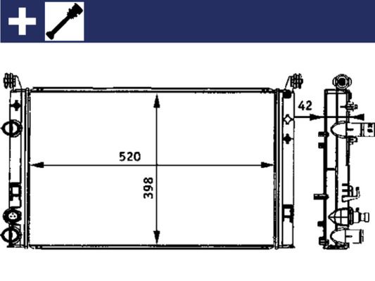 MAHLE CR 645 000S Radiator, engine cooling