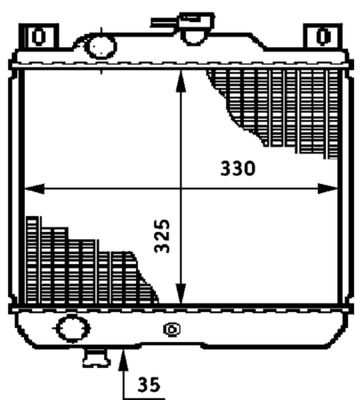 MAHLE CR 651 000S Radiator, engine cooling
