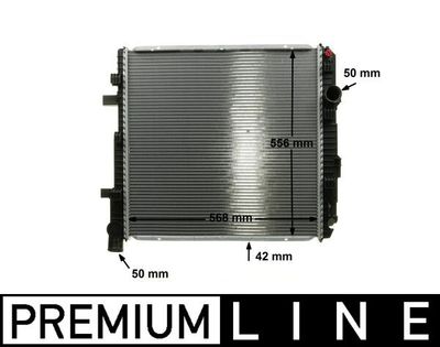 Radiator, engine cooling MAHLE CR 662 000P