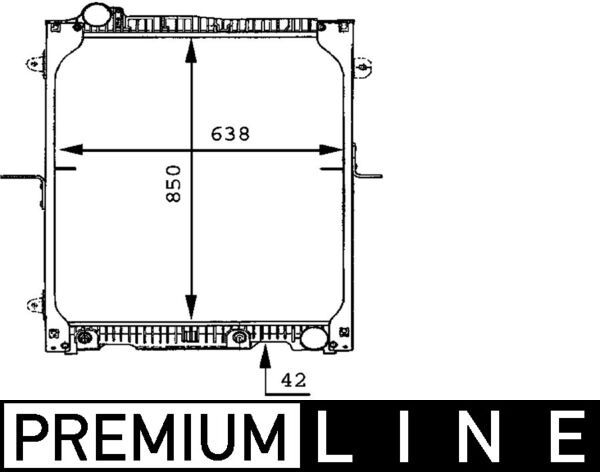 MAHLE CR 665 000P Radiator, engine cooling