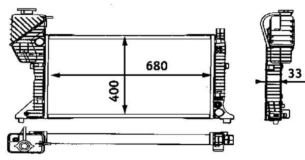 MAHLE CR 667 000S Radiator, engine cooling