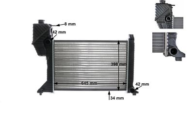 Radiator, engine cooling MAHLE CR 677 000S