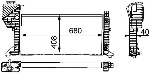 MAHLE CR 682 000S Radiator, engine cooling