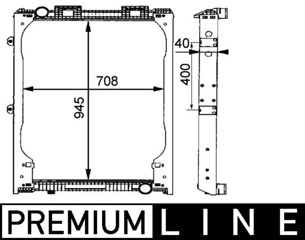 MAHLE CR 685 000P Radiator, engine cooling