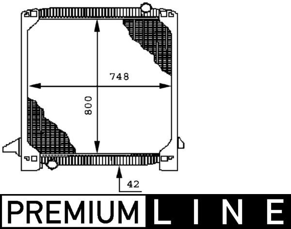 MAHLE CR 693 000P Radiator, engine cooling