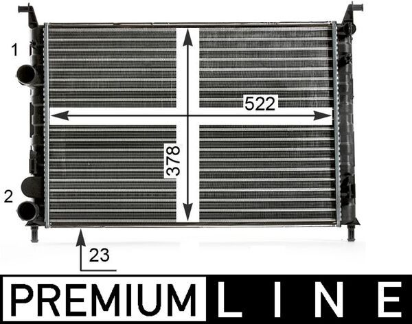 MAHLE CR 7 000P Radiator, engine cooling