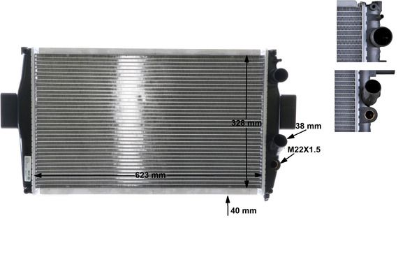 MAHLE CR 739 000S Radiator, engine cooling