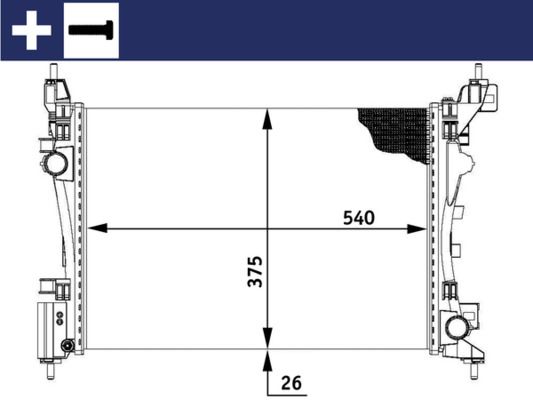 MAHLE CR 773 000S Radiator, engine cooling
