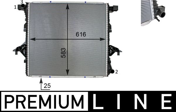 MAHLE CR 81 000P Radiator, engine cooling