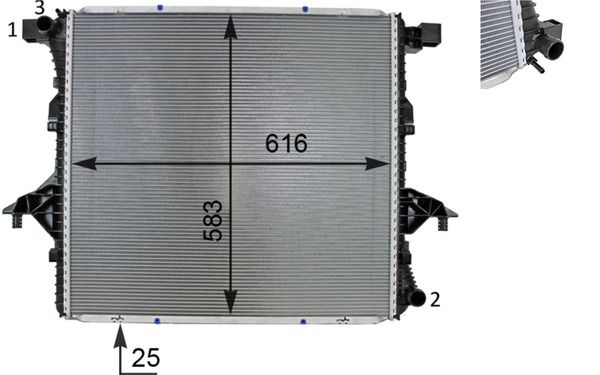 MAHLE CR 81 000S Radiator, engine cooling