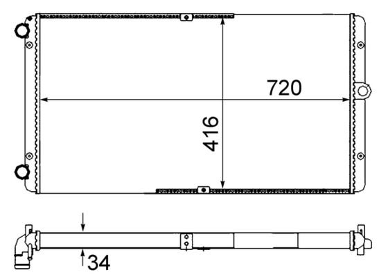 MAHLE CR 829 000S Radiator, engine cooling