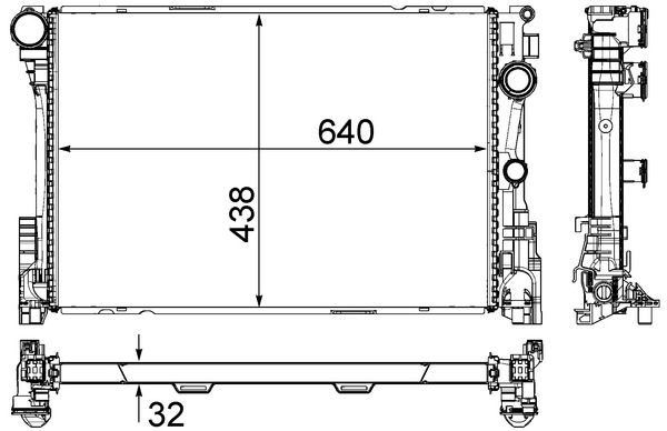 MAHLE CR 83 000P Radiator, engine cooling