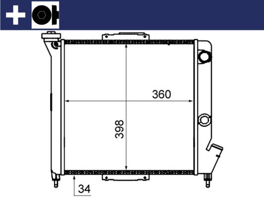 MAHLE CR 832 000S Radiator, engine cooling