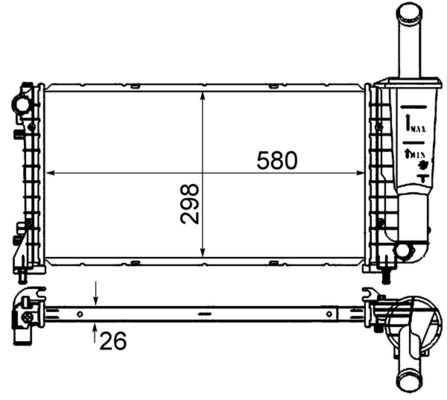 MAHLE CR 843 000S Radiator, engine cooling
