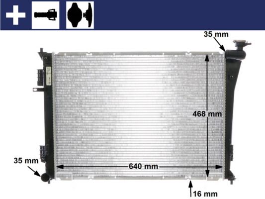 MAHLE CR 846 000S Radiator, engine cooling