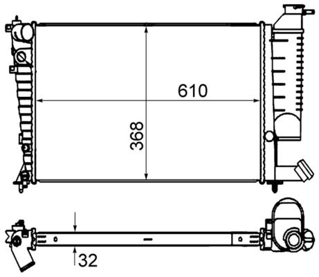 MAHLE CR 849 000S Radiator, engine cooling