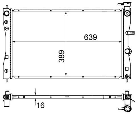 MAHLE CR 858 000S Radiator, engine cooling