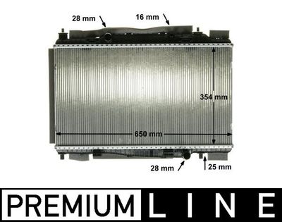 Radiator, engine cooling MAHLE CR 88 000P