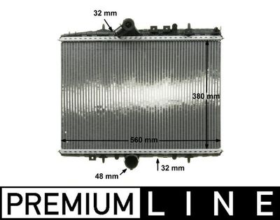 Radiator, engine cooling MAHLE CR 883 000P