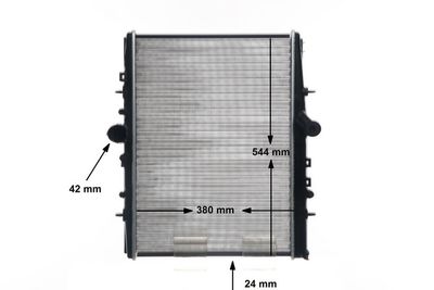 Radiator, engine cooling MAHLE CR 883 000S