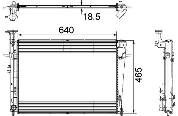 MAHLE CR 908 000P Radiator, engine cooling