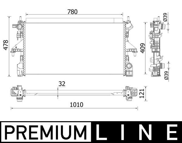 MAHLE CR 934 000P Radiator, engine cooling