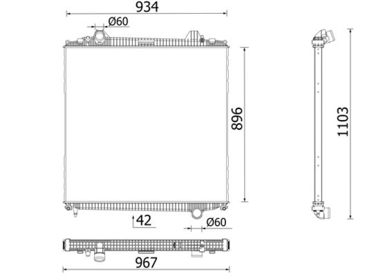 MAHLE CR 103 000P Radiator, engine cooling