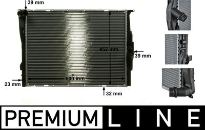 Radiator, engine cooling MAHLE CR 1090 000P