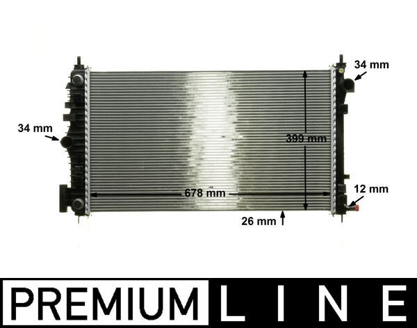 MAHLE CR 1101 000P Radiator, engine cooling