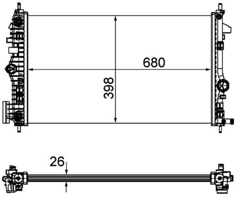 MAHLE CR 1103 000P Radiator, engine cooling