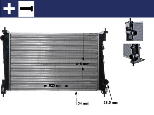 MAHLE CR 1112 000S Radiator, engine cooling