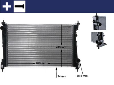 Radiator, engine cooling MAHLE CR 1112 000S